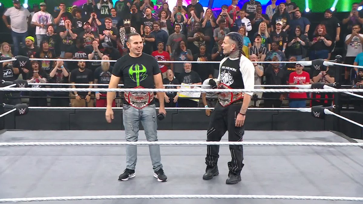 "Welcome home!" What a moment for MATT HARDY and #BrotherNero DELETED 🥹 #WWENXT