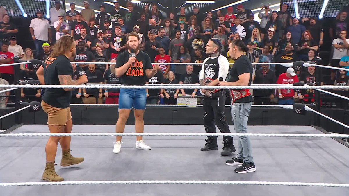 "What do we gotta do?" Tank Ledger and Hank Walker want some advice and who better to get some from than The Hardy Boyz! 🙌 #WWENXT