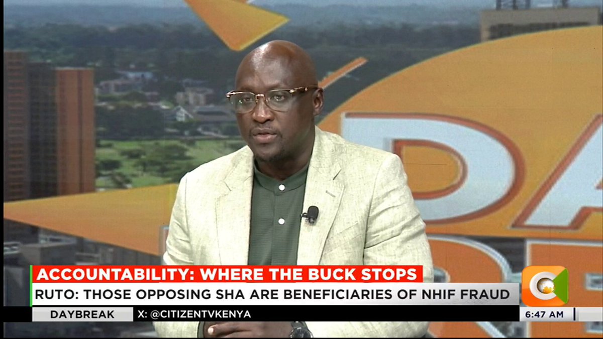 MP Edward Muriu: SHA is a Kenya Kwanza project. It was never meant to be a social health system. It was made to benefit certain people. SHA needs to be disbanded, and people should get their money back #CitizenDayBreak Ayub Sh Abdikadir