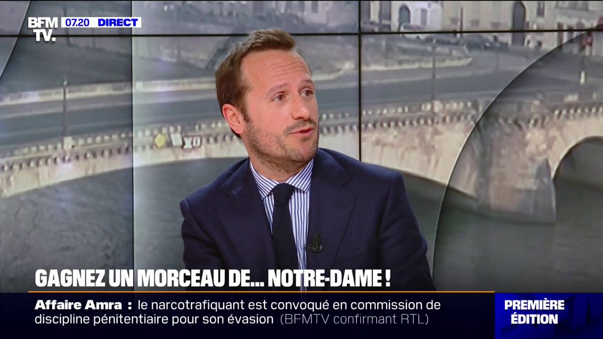 💬 "Un morceau de Notre-Dame authentifié" ➡ La Fondation du patrimoine fait gagner une pierre de la cathédrale par tirage au sort à 50 donateurs