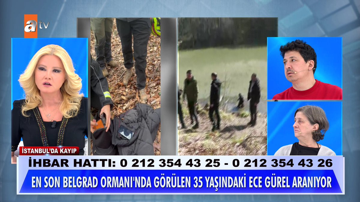 Belgrad Ormanı didik didik aranıyor. Ece Gürel'in çantası, telefonu ve montu bulundu. #MügeAnlıİleTatlıSert #MügeAnlı atv