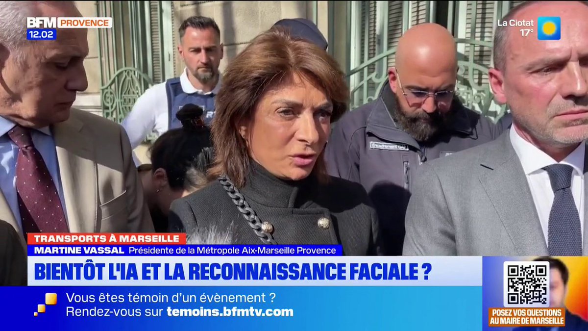 Transports en commun à Marseille: Martine Vassal prêche pour l'usage de la reconnaissance faciale