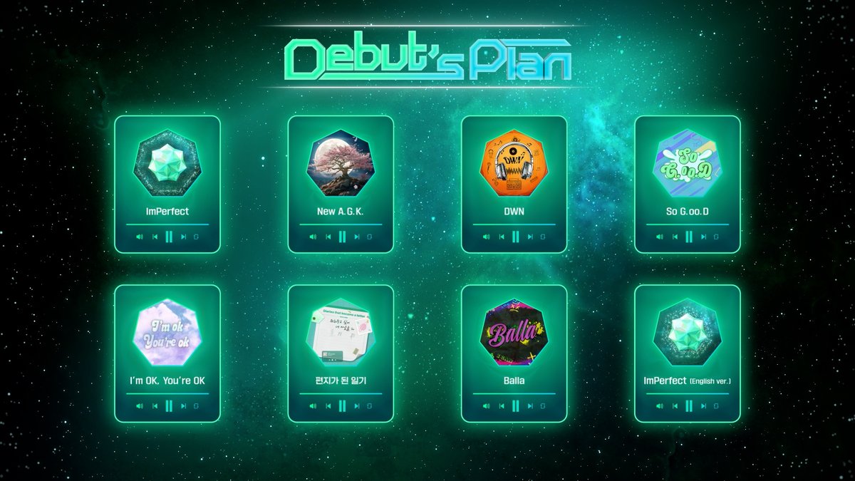 NewKids on the STARSHIP unveils the highlight medley for Debut's Plan.