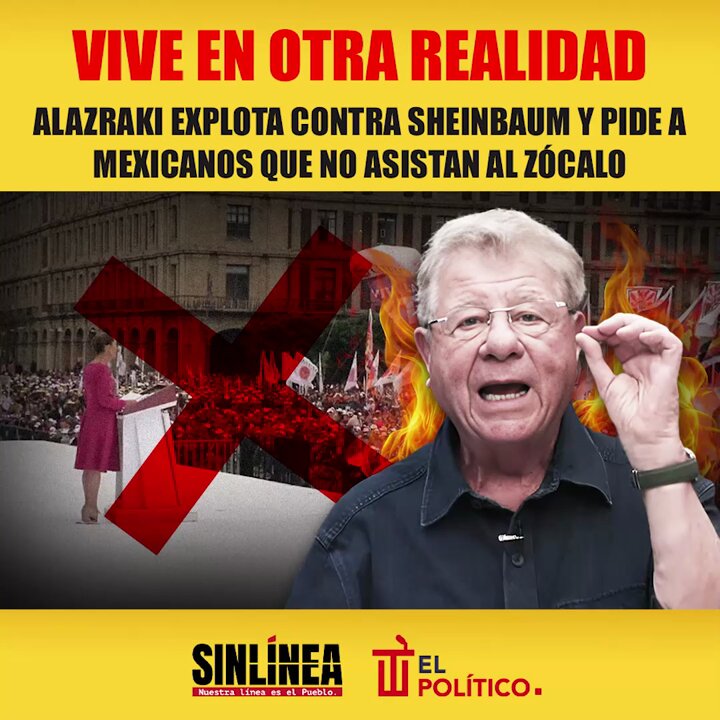 Ya siéntese, señor 🙄 🔴 #Alazraki (Carlos Alazraki) y sus achichincles siguen sin entender que el pueblo de #México está con #Sheinbaum (Claudia Sheinbaum Pardo) y no permitirá los abusos de #EU 🇲🇽🫡