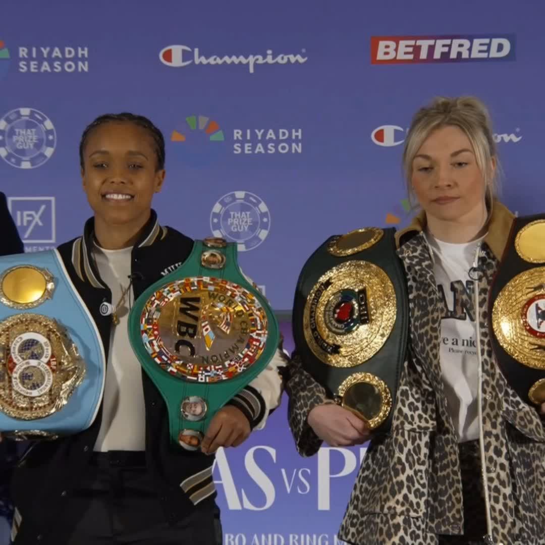 INTENSE! 😬 Natasha Jonas & Lauren Price FACE-OFF! 💥 #JonasPrice | Friday, March 7 | Live on Sky Sports