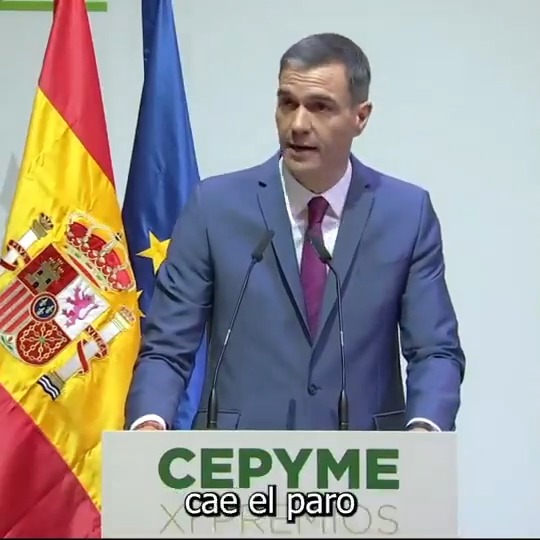 "Estos datos hacen que España sea hoy lo que es: el motor de creación de empleo de la Unión Europea". El jefe del Ejecutivo, Pedro Sánchez, ha clausurado el acto de entrega de los 'XI Premios Cepyme’, donde ha destacado los buenos datos de paro y afiliación de nuestro país.