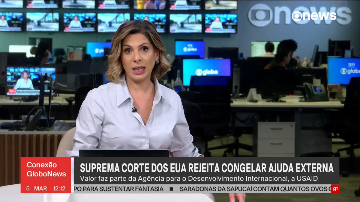 Suprema Corte dos EUA rejeita congelar ajuda externa, em ação que envolve o uso de US$ 2 bilhões da USAID para programas de saúde global. ➡ Assista ao #ConexãoGloboNews: #GloboNews