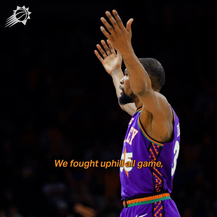 Down 23 with two minutes left in the third... "That's Suns basketball right there. And that's how we need to play moving forward."
