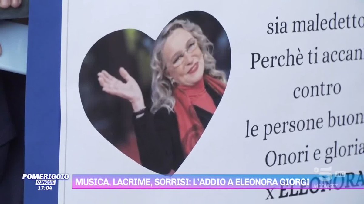 Funerali #EleonoraGiorgi, l'ultimo saluto all'attrice #Pomeriggio5