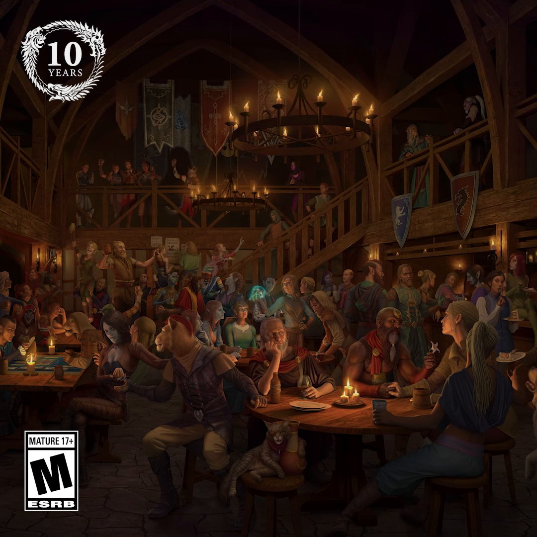 Get a closer look at what went into the making of this incredible #ESO10 anniversary art piece. 🎨 Tune in today at 3 PM ET on where we'll speak with Senior Concept Artist Lucas Slominski about the piece.
