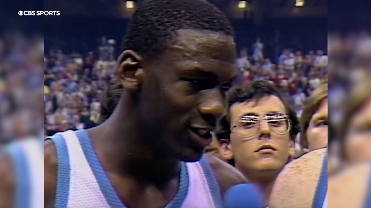 The day Michael Jordan became a legend at Carolina Basketball. MJ's game-winner vs. Georgetown gave the Heels the national title in 1982 🐐