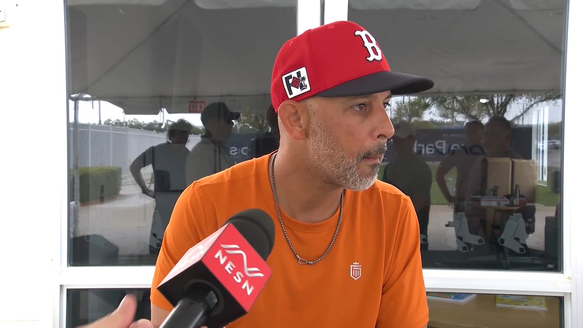 Alex Cora was asked which prospects, besides the "Big 3", have caught his eye: "Mikey Romero is a good player... this is the first time I had a look consistently... good instincts, really good instincts." 👀 #RedSox