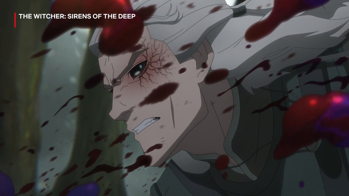 oh don’t mind us, we’re just enjoying Geralt kicking some Vodnik-butt 📺 The Witcher: Sirens of the Deep