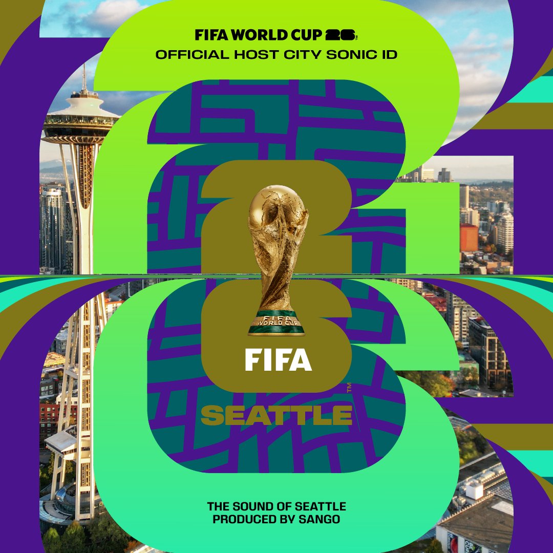🎧 Showing what the Emerald City has to offer... 🇺🇸 SeattleFWC26 ⚽️'s #WeAre26 Sonic ID is here, featuring Kai Sango!