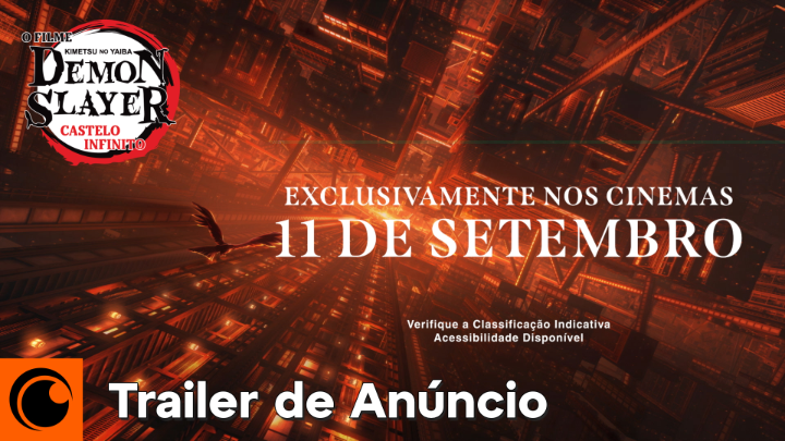 🚨DEMON SLAYER: KIMETSU NO YAIBA CASTELO INFINITO estreia em 11 de setembro no Brasil!