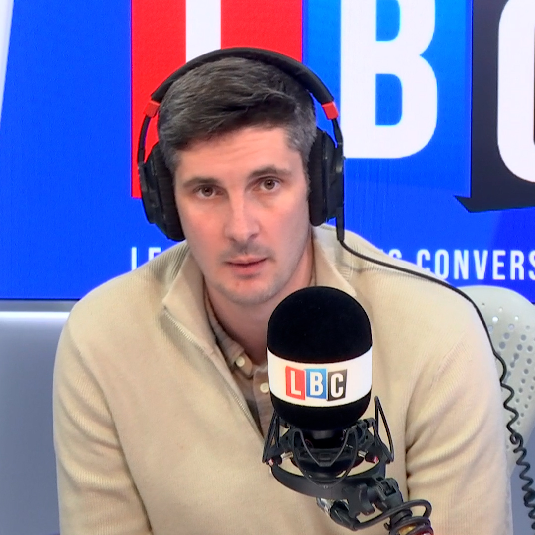 'I don't care what language you speak at home... but you need to be able to speak English.' Caller Charlie accuses Tom Swarbrick of believing there has to be a 'minimum standard of English' to live in the UK.