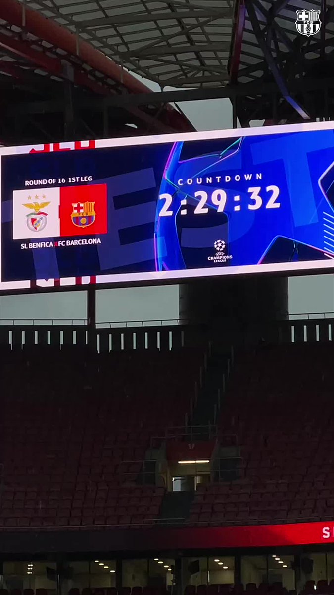 🦅 Estádio da Luz 🦅 #BenficaBarça UEFA Champions League