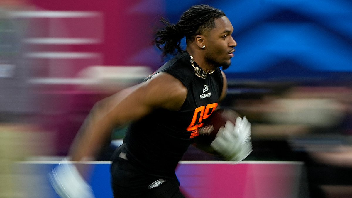 Luther Burden III showed off his speed and hands at the #NFLCombine 👀 LB3 | Mizzou Football