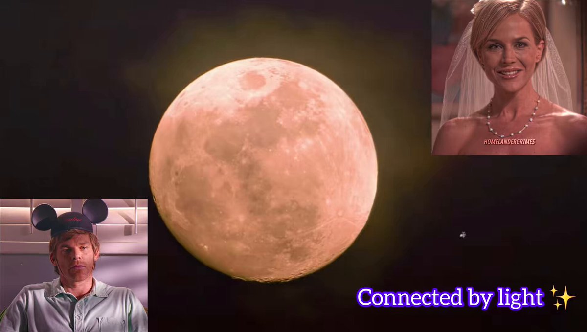 Dexter: I wonder if Rita is looking at the same moon, at the same moment Rita: