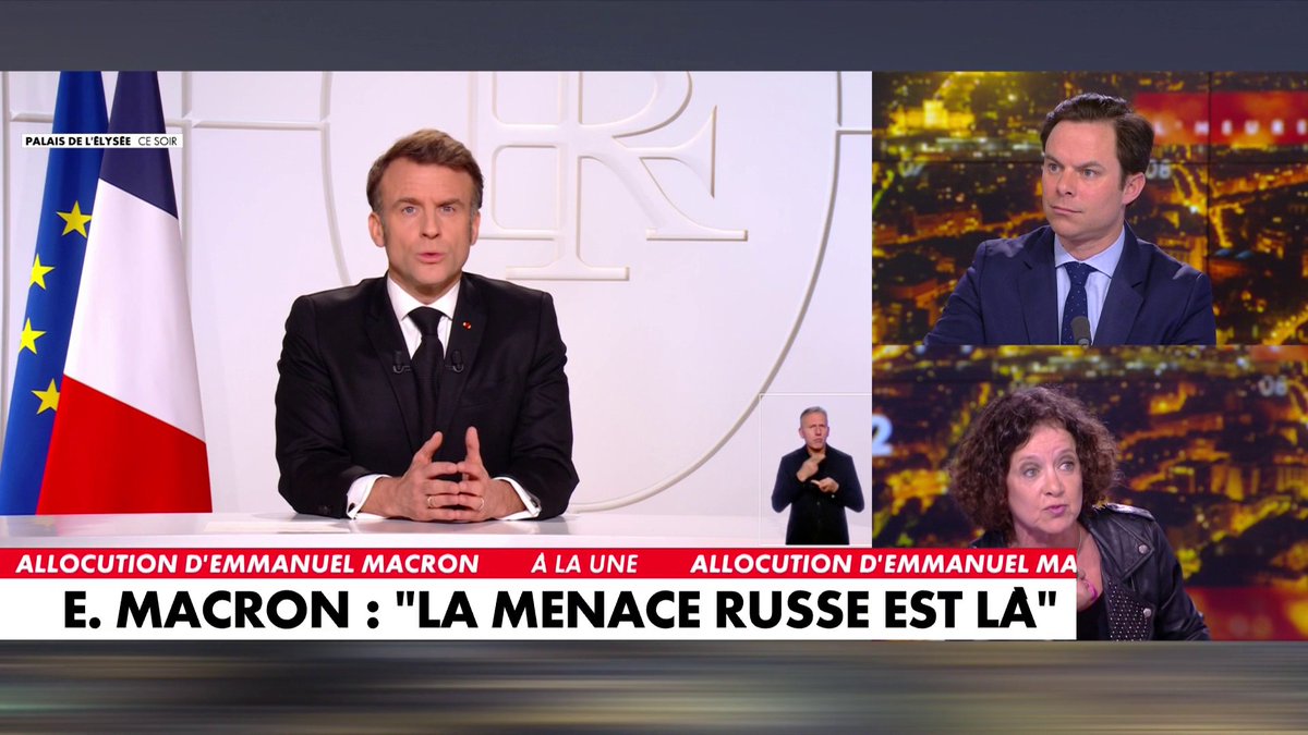 Elisabeth Lévy : «Emmanuel Macron a raison de dire qu'on doit se réarmer, mais je regrette qu'il ne le connecte qu'à la situation ukrainienne.» #HDPros2