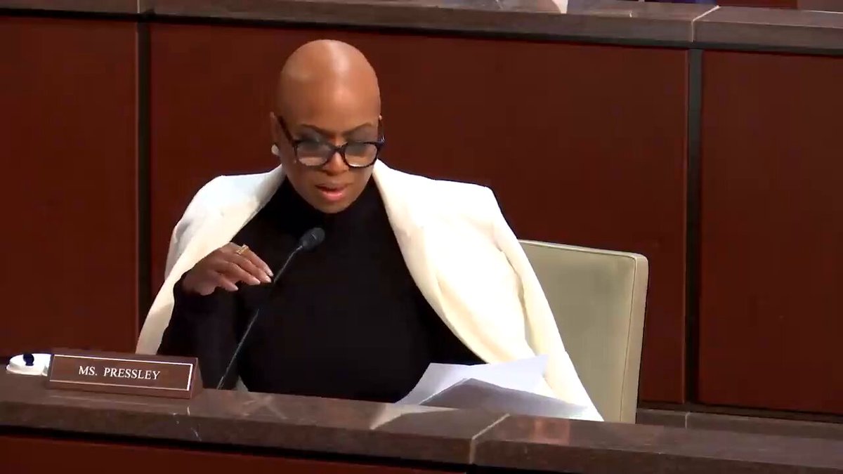 Rep. Ayanna Pressley erupts into a screaming match over her ability to enter articles into the record. Rep. James Comer: "This trend of you all trying to get thrown out of committee so you can get on MSNBC is going to end; we're not going to put up with it." 😂
