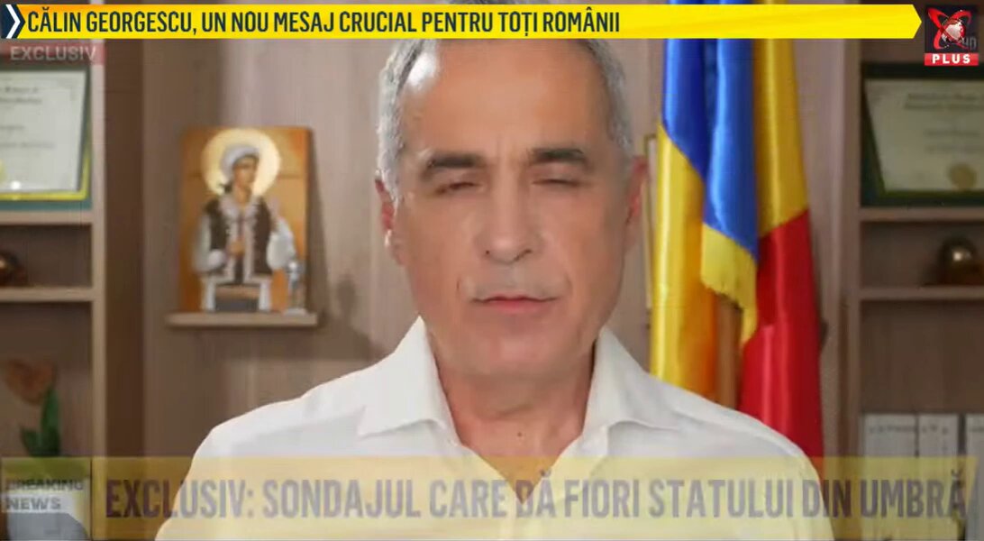 Mesajul lui #CalinGeorgescu : "Desteapta'te romane in constiinta cat nu este prea tarziu, suntem la o secunda de dezastru ..."