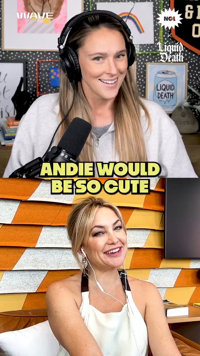 Andie Anderson really is a bada** name. Full episode with Kate Hudson drops on 3/6!