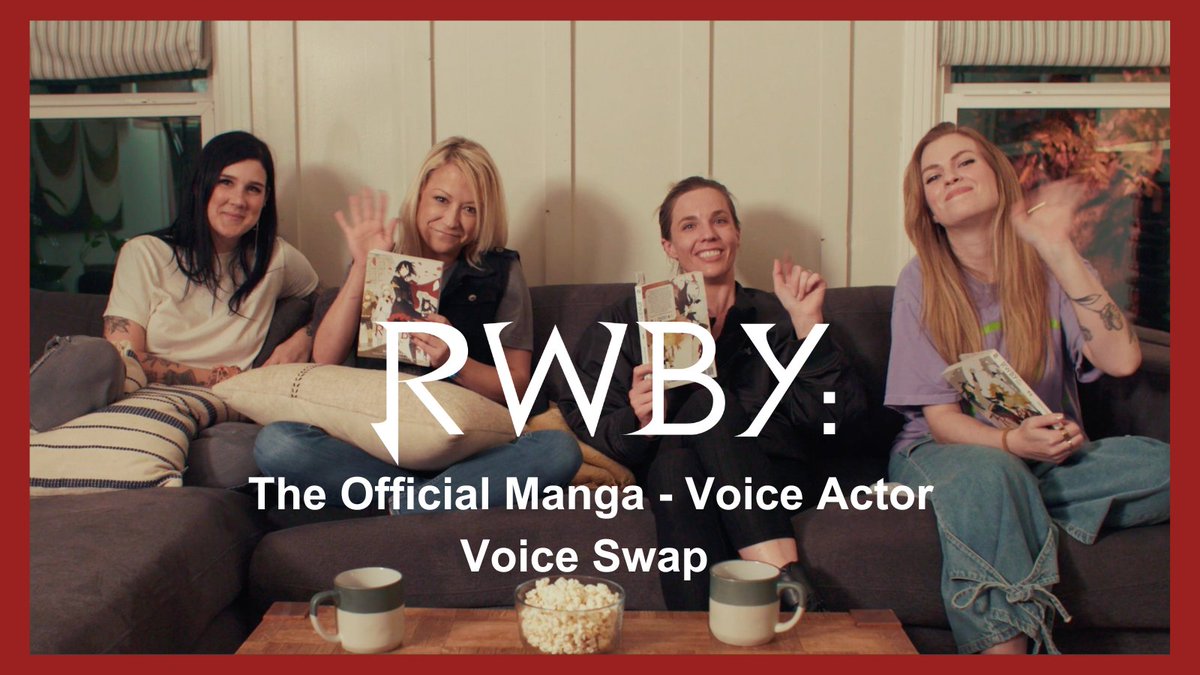 Role reversal ๐ Team RWBY voices each otherโs characters from the sleepover scene in Volume 1, available from VIZ Media ๐โจ Howโd they do?