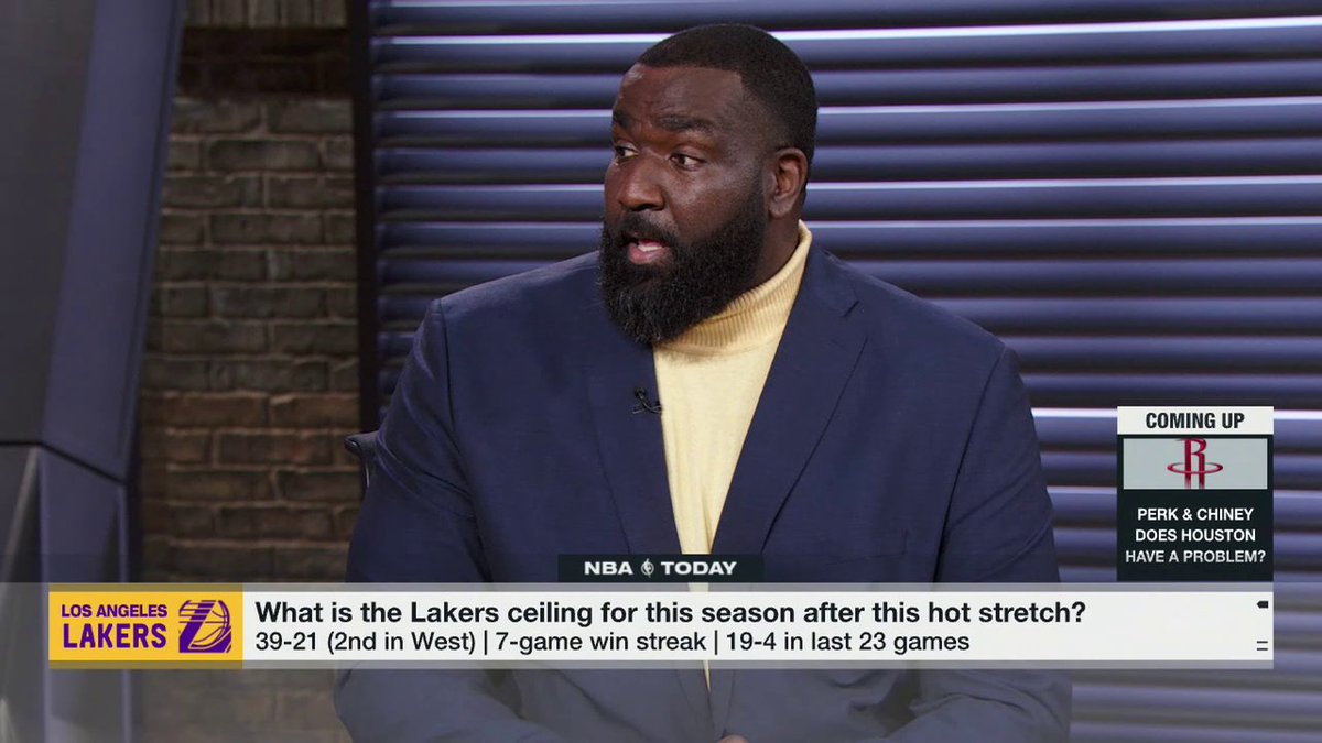 "Right now, the Los Angeles Lakers are saving the NBA." 😯 Kendrick Perkins is excited about the potential matchups in the NBA playoffs this season 👀