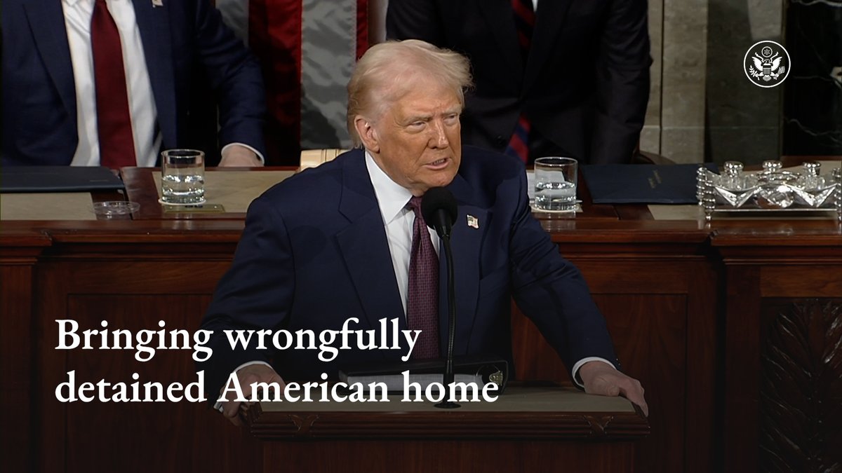Promises made, promises kept. After three and a half years of detention in Russia, we brought Marc Fogel home. President Donald J. Trump is committed to bringing all of them home. He didn’t forget.