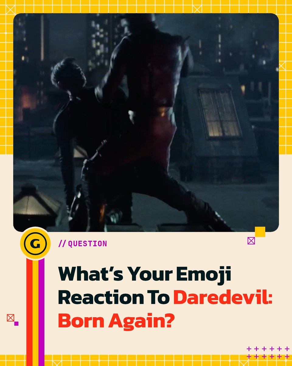 Drop your emoji review below, we'll start: 🫢🥹👿 🤼 #DaredevilBornAgain