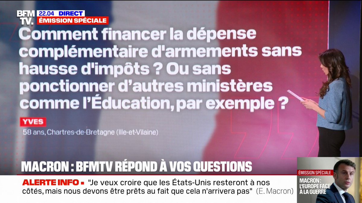 Comment financer la dépense complémentaire d'armements sans hausse d'impôts ? ➡️ BFMTV répond à vos questions