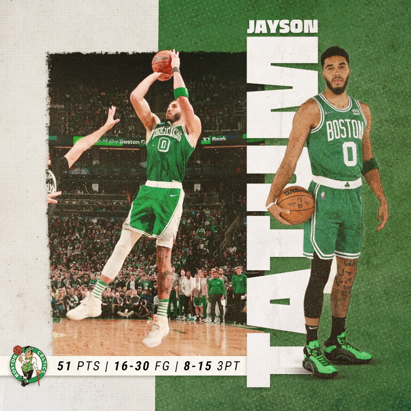 3 years ago today, Jayson Tatum dropped 54 points vs Kevin Durant and Kyrie Irving