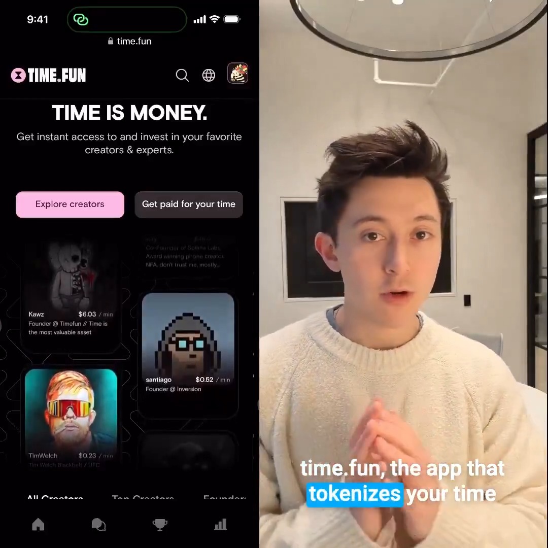 let's talk about time.fun tokenizing people's time is a net new asset class creation but does it make sense? I give my thoughts in under 2 min (this is tap in ep 12 ๐ค )
