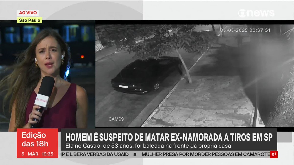 Em São Paulo, uma mulher foi morta a tiros na frente da própria casa. O principal suspeito é um ex-namorado dela, que já foi condenado por matar outra ex-companheira em 2005. Saba mais com Júlia Zaremba. ➡ Assista ao #Edição18: #GloboNews