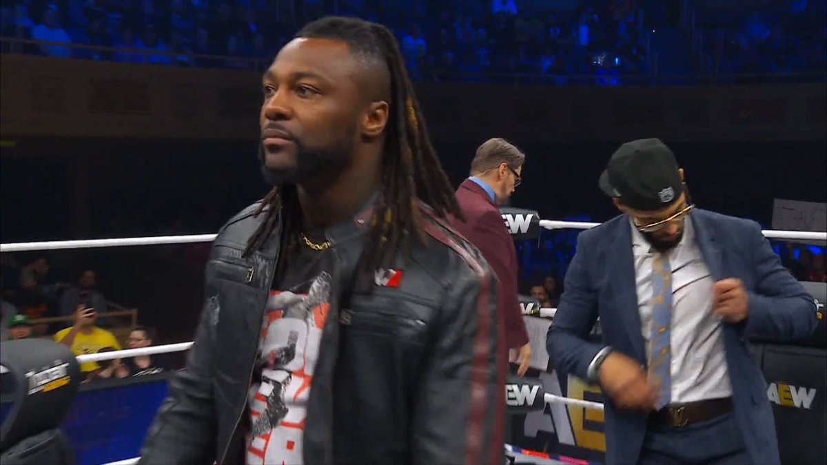 Ricochet tried to catch Swerve Strickland unaware with the scissors! Watch #AEWDynamite LIVE on TBS & Max @SwerveConfident | Ricochet | Prince Nana