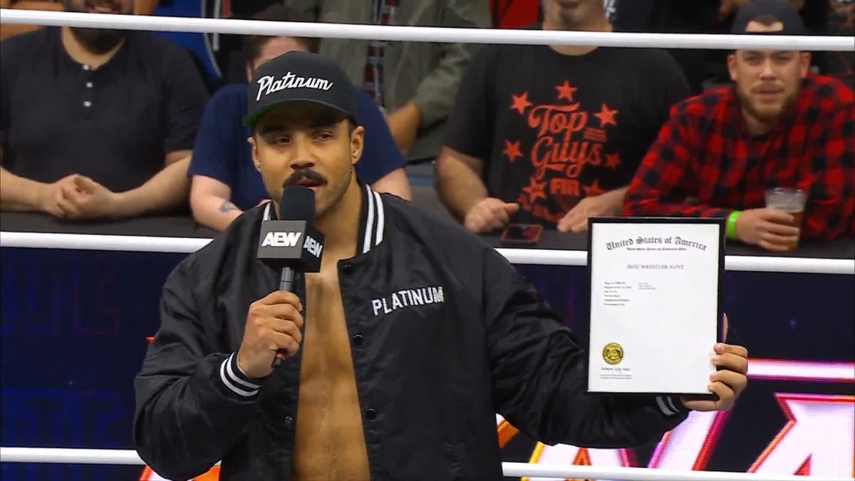 "Switchblade" Jay White has answered Best Wrestler Alive™ Open Challenge! Watch #AEWDynamite LIVE on TBS &amp; Max ''Platinum'' Max Caster | Switchblade Jay White