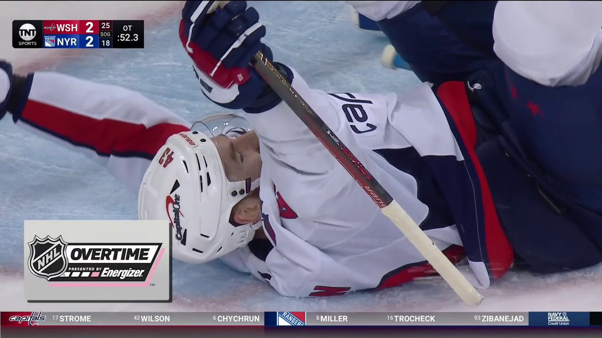 TOM WILSON WINS IT! 🚨 He nets the Energizer overtime winner to complete the comeback for the Washington Capitals!