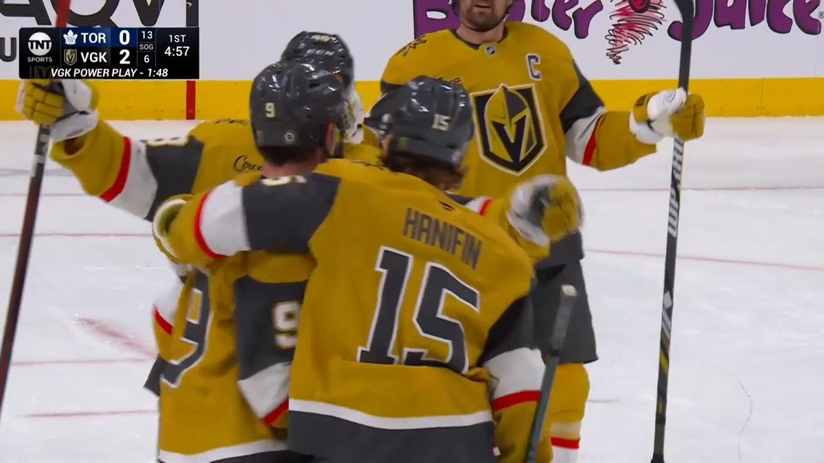What a ROCKET from Jack Eichel to make it 3-0 for the x-Vegas Golden Knights 🚀 📺: @NHL_on_TNT &amp; Sports on Max ➡️