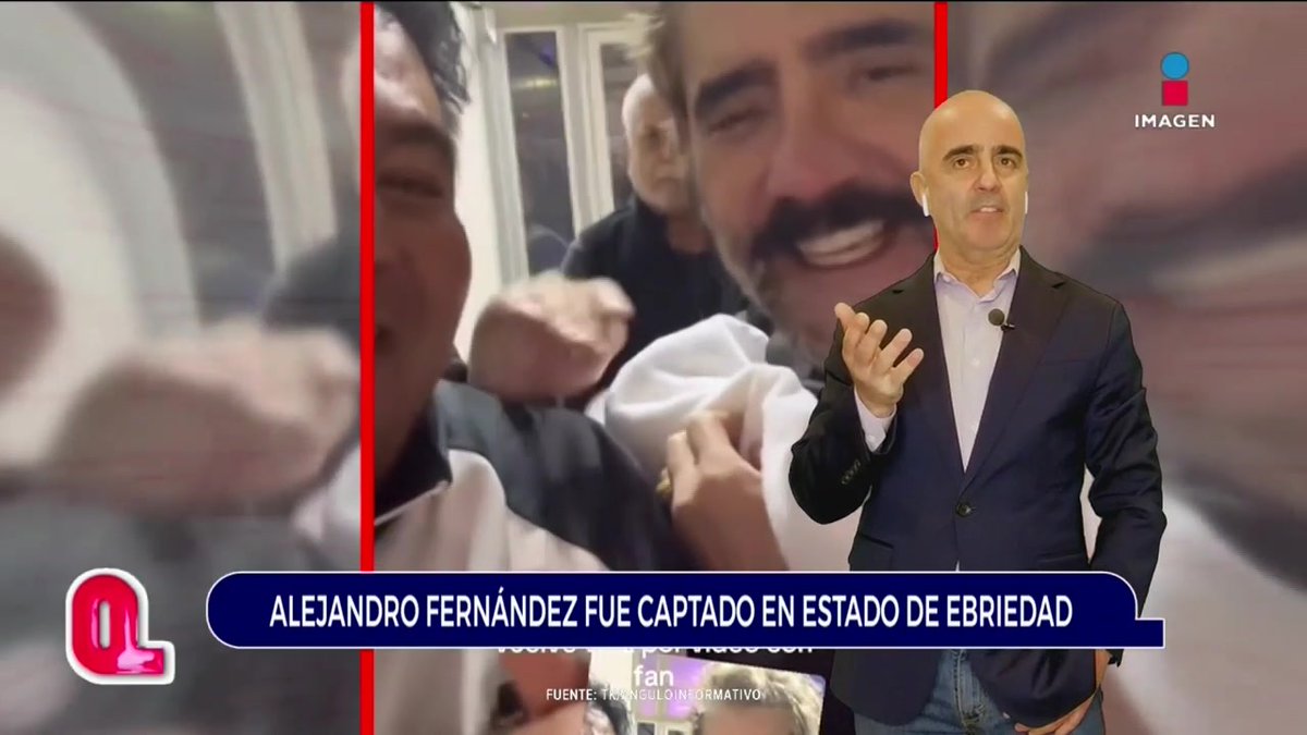 A Alejandro Fernández se le subieron las copas con un fan #Qué Importa por Imagen Televisión