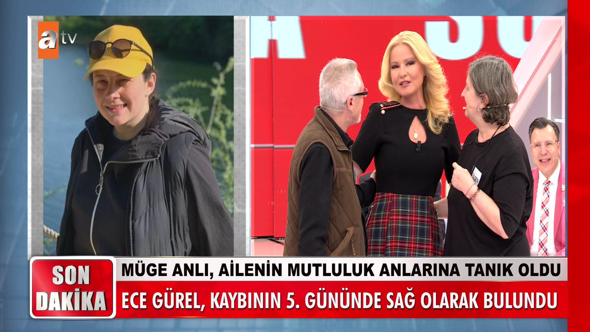 Ece Gürel kaybolduğu ormanda sağ olarak bulundu! Müge Anlı, ailenin mutlu anlarına ortak oldu! #MügeAnlıİleTatlıSert #MügeAnlı atv