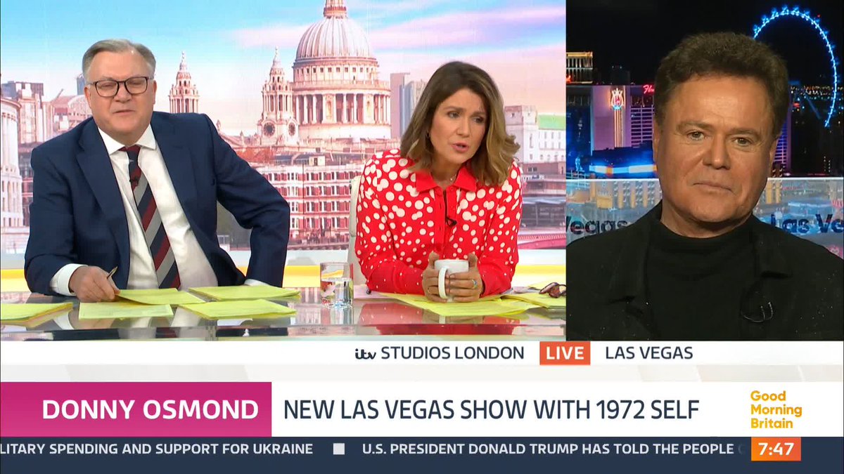 'It's a difficult transition to make' Donny Osmond speaks to Susanna Reid about being a child star.