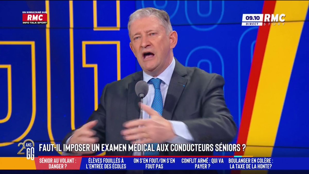 🚘 Faut-il imposer un examen aux conducteurs séniors ? 🗣️ Le coup de gueule d'Emmanuel de Villiers : "La règle, c'est la liberté et le permis de conduire à vie. Il faut sensibiliser, mais sans jeter l'argent par les fenêtres avec de la com gouvernementale." #GGRMC