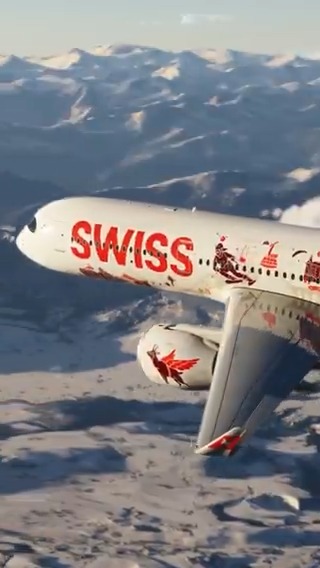 SWISS Wanderlust – a tribute to our home country, Switzerland . 🇨🇭✈ Experience the magic of our flying Swiss art gallery aboard the Airbus A350-900 HB-IFA - arriving late summer 2025.🎨😍 Read more here: #flyswiss #SWISSmagazine #AirbusA350