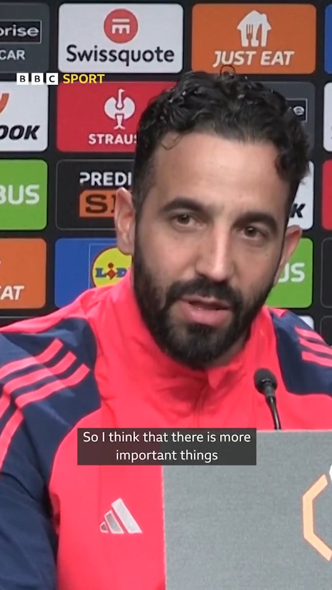 "I don't care. I know what I have to do." Ruben Amorim has spoken! 🗣 #BBCFootball #ManUtd #UEL