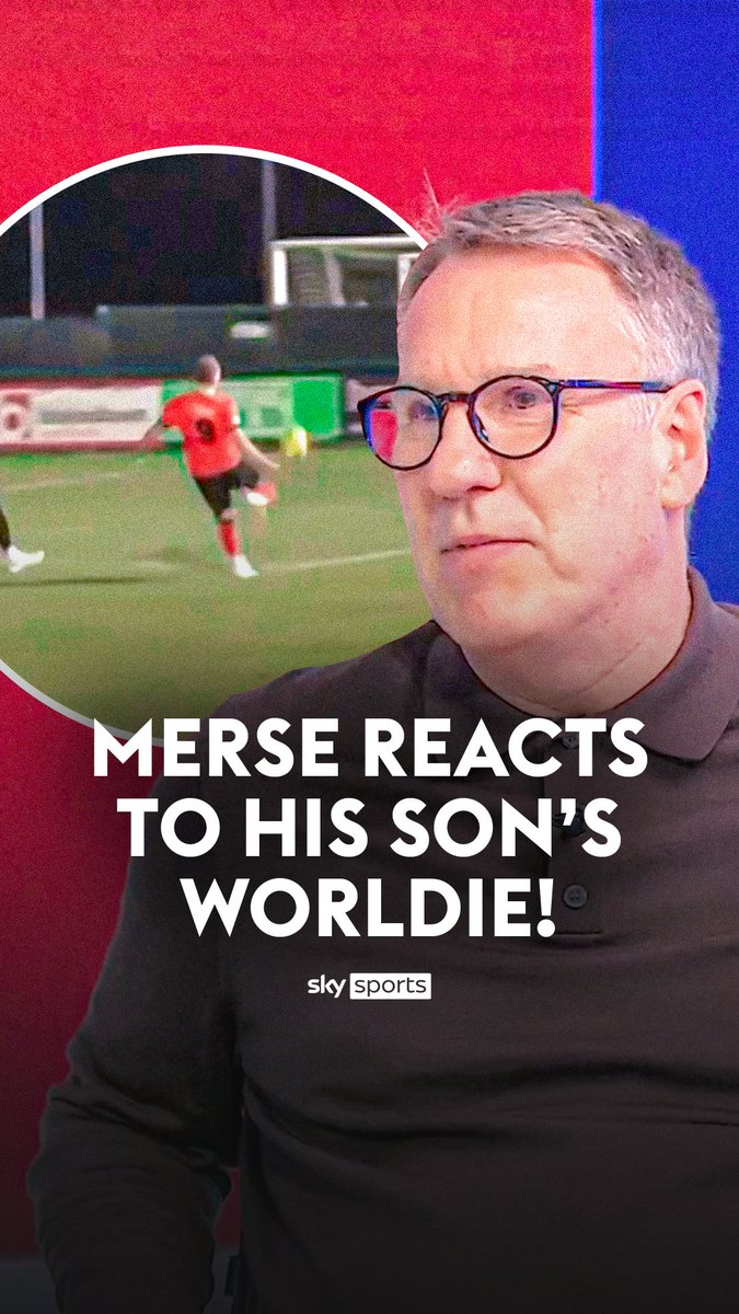 Paul Merson reacts to his son Sam scoring this worldie! 😍🤯