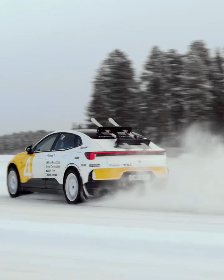 Snow, speed, and smiles that say it all. The #Jokkmokk Arctic drive is a once-in-a-lifetime experience. #Polestarcars