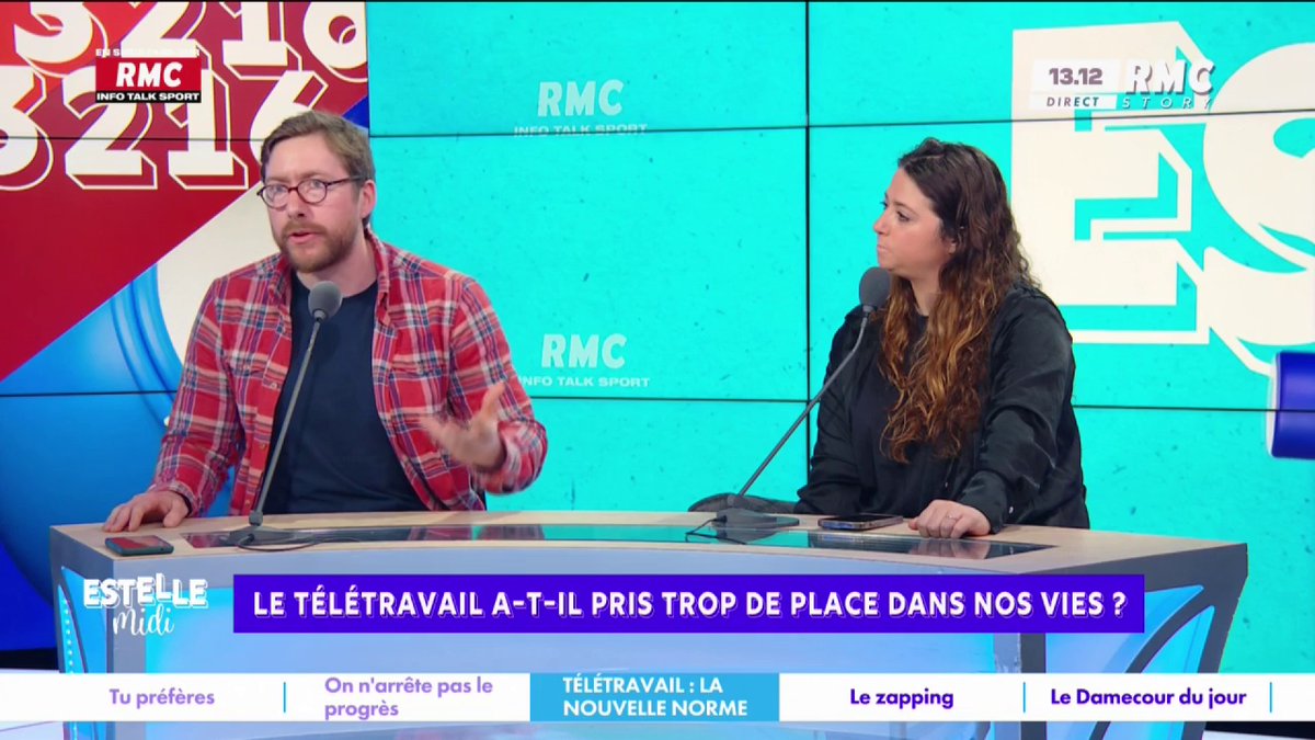 👩💻 Télétravail : a-t-il pris trop de place dans nos vies ? 🎙️ Pierre Rondeau : "Ce matin, j'avais un cours à 8h, ils étaient 4 sur 20 face à moi... Un élève qui était présent m'a dit "ils ne viendront pas, ils n'ont pas envie, 8h c'est trop tôt" ! #EstelleMidi