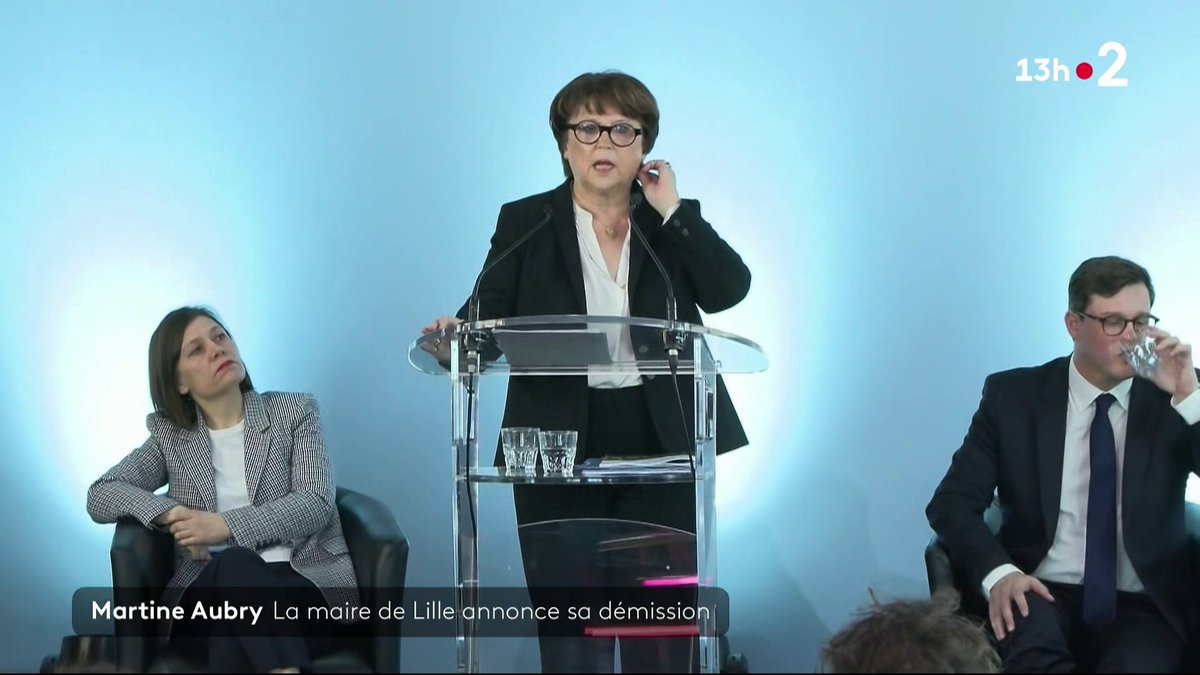Après 24 ans passés à la tête de la ville de Lille, Martine Aubry a annoncé sa démission, jeudi 6 mars. ▶️ #JT13h