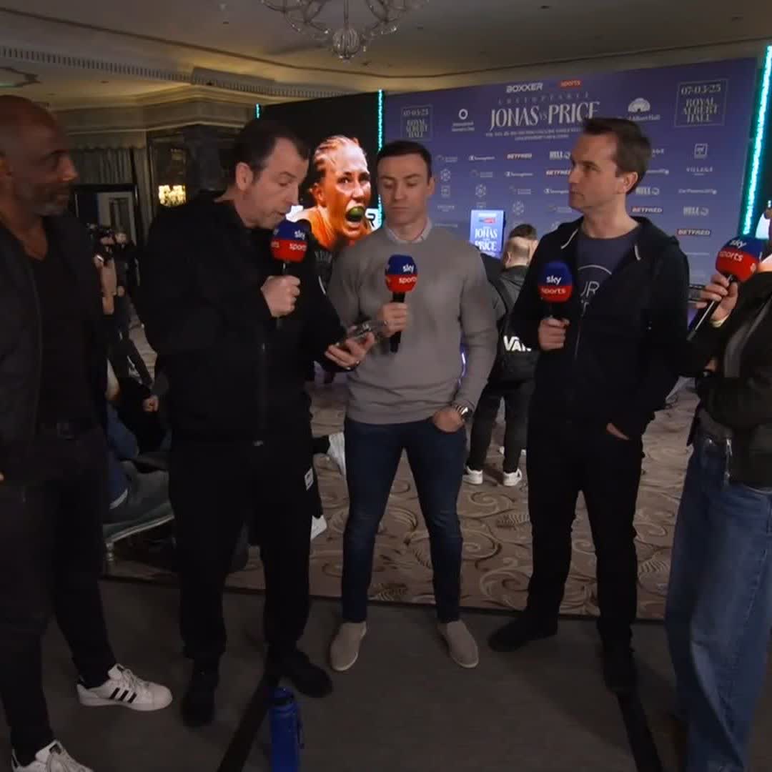 "I'll have to be careful here or I'll get fined" 👀 Joe Gallagher was not happy with the scales during today's weigh-in ⚖ #JonasPrice | Tomorrow | Live on Sky Sports